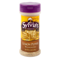 SYLVIA'S LEMON PEPPER SEASONING 5.5 OZ SHAKER