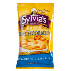 SYLVIA'S PEACH COBBLER MIX 9 OZ BAG