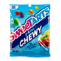 SWEETARTS MINI CHEWY BITES 5.25 OZ PEG BAG