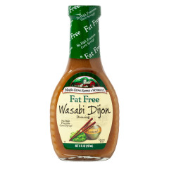 MAPLE GROVE FAT FREE WASABI DIJON DRESSING 8 OZ BOTTLE