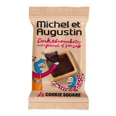 MICHEL ET AUGUSTIN DARK CHOCOLATE WITH SEA SALT MINI COOKIE SQUARES