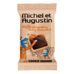 MICHEL ET AUGUSTIN MILK CHOCOLATE AND CARAMEL MINI COOKIES