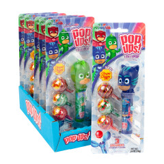 POP UPS PJ MASKS LOLLIPOPS 1.26 OZ BLISTER PACK