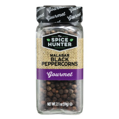 SPICE HUNTER WHOLE BLACK PEPPERCORNS 2.1 OZ