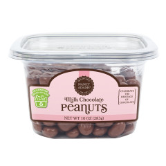 NANCY ADAMS TUB MILK CHOCOLATE PEANUTS 10 OZ TUB