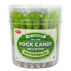 ESPEEZ ROCK CANDY LIGHT GREEN WATERMELON STICKS TUB 0.8 OZ