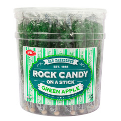 ESPEEZ ROCK CANDY GREEN APPLE STICKS TUB 0.8 OZ