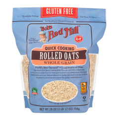 BOB'S RED MILL GLUTEN FREE QUICK COOKING ROLLED OATS 28 OZ POUCH