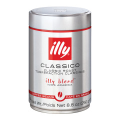 ILLY WHOLE BEAN CLASSICO COFFEE MEDIUM ROAST 8.8 OZ TIN