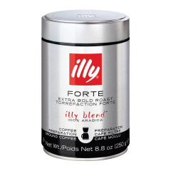 ILLY GROUND DRIP FORTE COFFEE EXTRA BOLD ROAST 8.8 OZ TIN