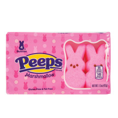 PEEPS PINK BUNNIES 4 PIECE 1.5 OZ