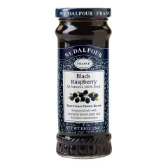 ST. DALFOUR BLACK RASPBERRY PRESERVES 10 OZ JAR