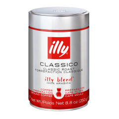 ILLY GROUND DRIP CLASSICO COFFEE MEDIUM ROAST 8.8 OZ TIN