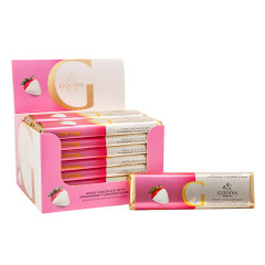 GODIVA WHITE CHOCOLATE STRAWBERRY 1.5 OZ BAR