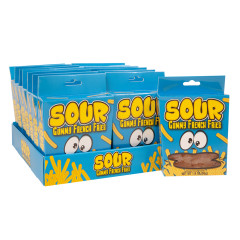SOUR GUMMY FRENCH FRIES 1.9 OZ BOX