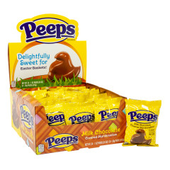 PEEPS MILK CHOCOLATE COVERED MARSHMALLOW 1 OZ