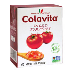 COLAVITA DICED TOMATOES 13.76 OZ BOX