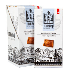 MILKBOY SWISS ALPINE MILK CHOCOLATE 3.5 OZ BAR