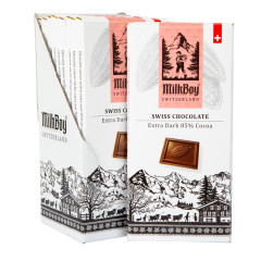 MILKBOY 85% EXTRA DARK CHOCOLATE 3.5 OZ BAR