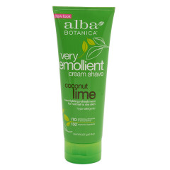 ALBA BOTANICA COCONUT LIME SHAVE CREAM 8 OZ TUBE