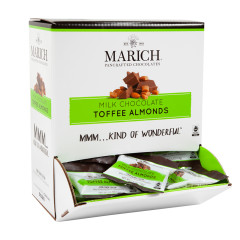 MARICH MILK CHOCOLATE TOFFEE ALMOND 0.5 OZ GRAVITY BIN