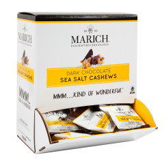 MARICH DARK CHOCOLATE SEA SALT CASHEW 0.5 OZ GRAVITY BIN
