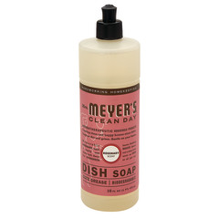 MRS. MEYER'S ROSEMARY LIQUID DISH SOAP 16 OZ BOTTLE