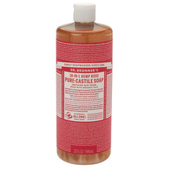 DR. BRONNER'S ROSE SOAP 32 OZ BOTTLE