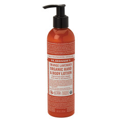 DR. BRONNER'S ORGANIC LAVENDER LOTION 8 OZ PUMP BOTTLE