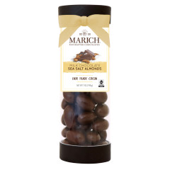 MARICH MILK CHOCOLATE SEA SALT ALMONDS 7 OZ TUBE