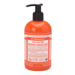 DR. BRONNER'S TEA TREE HAND SOAP 12 OZ BOTTLE