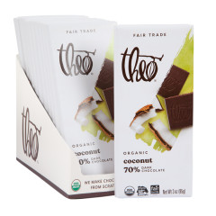 THEO DARK CHOCOLATE COCONUT 3 OZ BAR