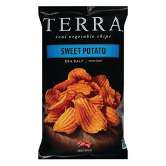 TERRA CHIPS KRINKLE CUT SWEET POTATO SEA SALT 6 OZ BAG