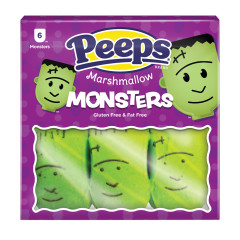 PEEPS MARSHMALLOW MONSTERS 6 PC 3 OZ TRAY