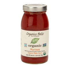 ORGANICO BELLO MARINARA ORGANIC PASTA SAUCE 25 OZ JAR