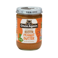 ONCE AGAIN NO SALT CREAMY PEANUT BUTTER 16 OZ JAR