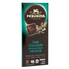 PERUGINA DARK WITH ALMONDS 3 OZ BAR