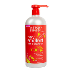 ALBA BOTANICA HONEY MANGO BATH & SHOWER GEL 32 OZ PUMP BOTTLE