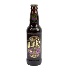 HANK'S BLACK CHERRY SODA 12 OZ BOTTLE