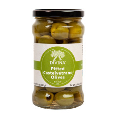 DIVINA CASTELVETRANO OLIVES PITTED 4.9 OZ JAR