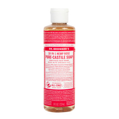 DR. BRONNER'S ROSE SOAP 8 OZ BOTTLE