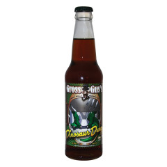 GROSS GUS'S DINOSAUR DUNG CHOCOLATE SODA 12 OZ BOTTLE