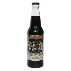 THREE STOOGES WISE GUY ROOT BEER 12 OZ BOTTLE