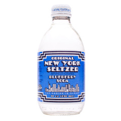 ORIGINAL NEW YORK SELTZER BLUEBERRY SODA 4 PK 10 OZ BOTTLE