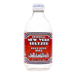 ORIGINAL NEW YORK SELTZER ROOT BEER SODA 4 PK 10 OZ BOTTLE