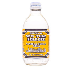 ORIGINAL NEW YORK SELTZER VANILLA CREAM SODA 4 PK 10 OZ BOTTLE