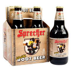 SPRECHER LOW CALORIE ROOT BEER 16 OZ BOTTLE 4 PACK