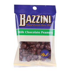BAZZINI MILK CHOCOLATE PEANUTS 2 OZ