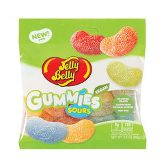 JELLY BELLY GUMMIES SOURS 3.5 OZ PEG BAG