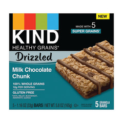 KIND HEALTHY GRAINS DRIZZLED MILK CHOCOLATE CHUNK 5.8 OZ BOX